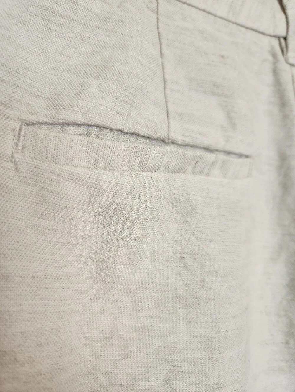 ARITZIA WILFRED THE EFFORTLESS PANT CROPPED ECRU CRUISE LINEN SIZE 2